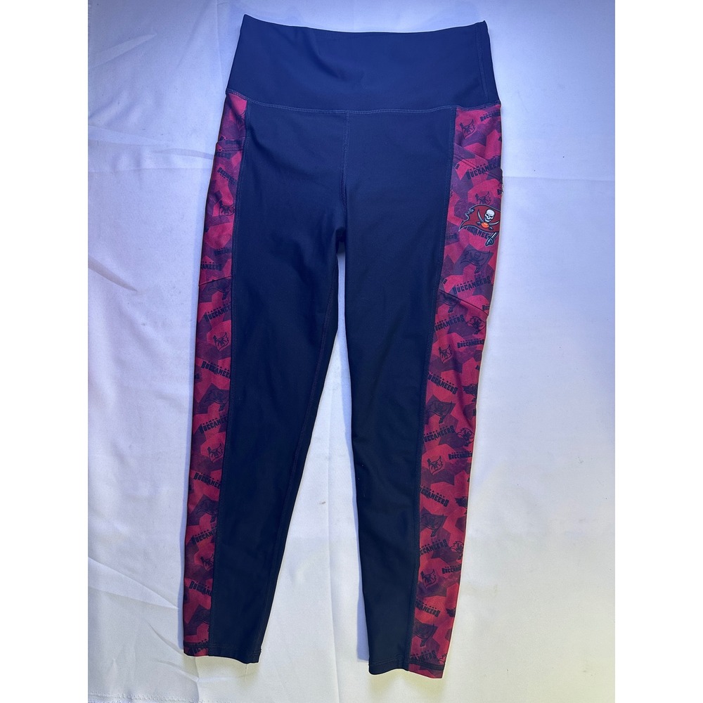 Tampa Bay Buccaneers Certo Women's Leggings Large L High Waist Pockets NFL Yoga